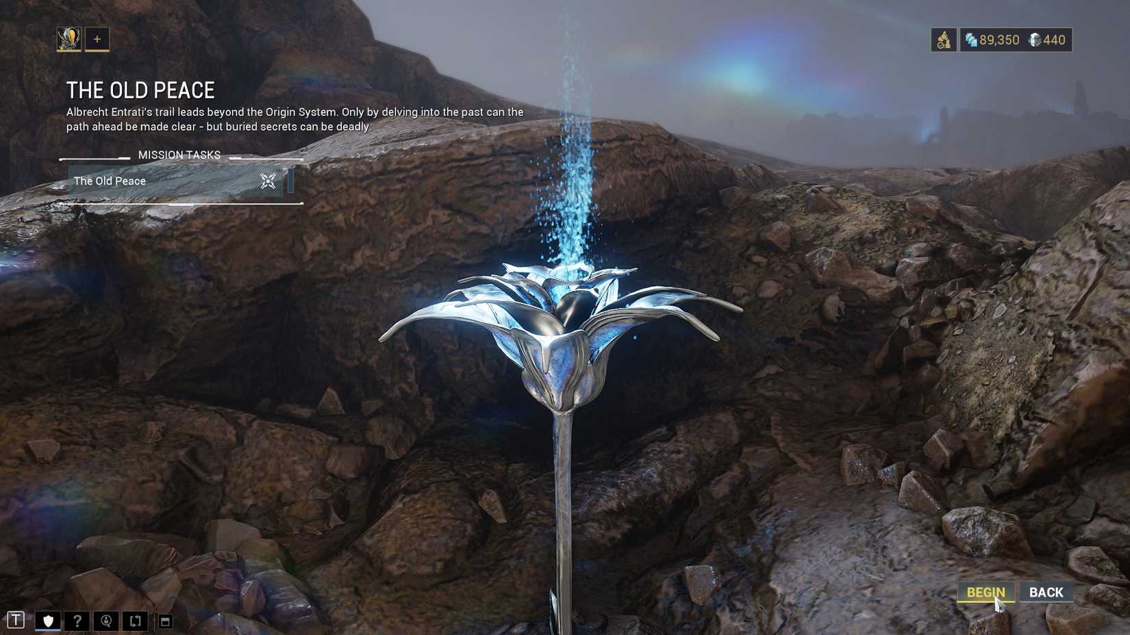 Warframe The Old Peace Quest Start