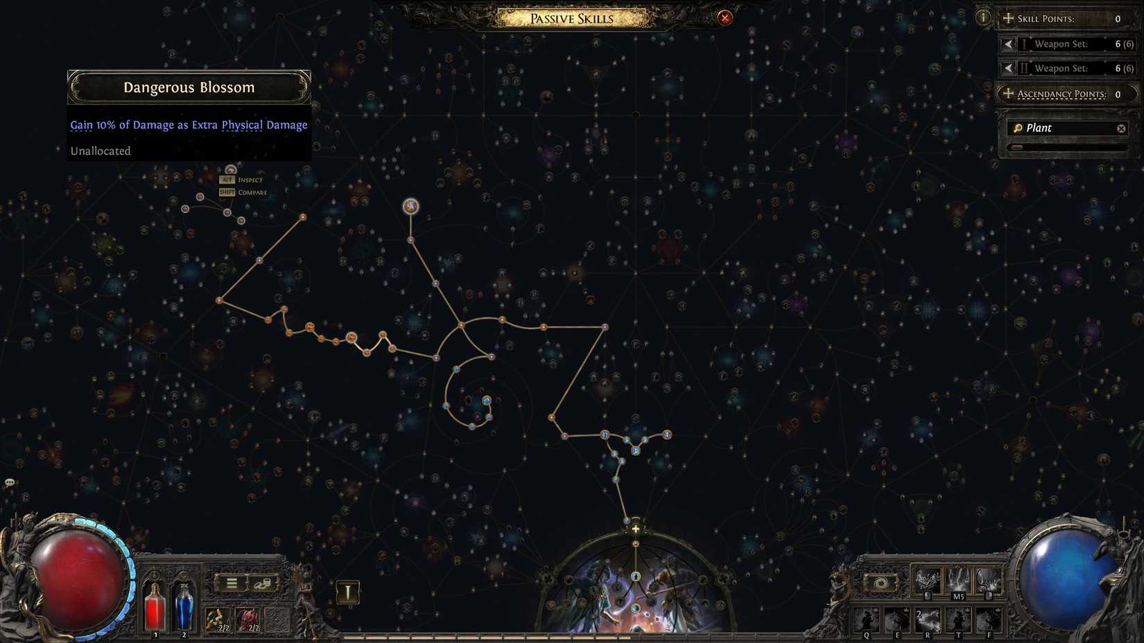 PoE 2 Plant Magic sorceress passive tree