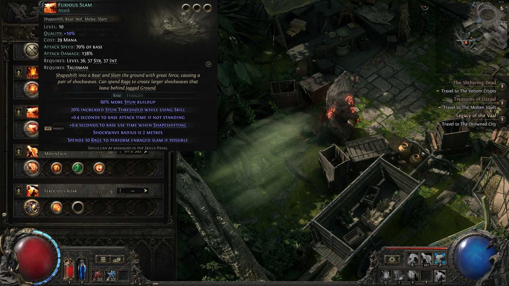 PoE2 Druid Furious Slam