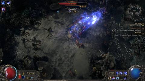 PoE 2 Unarmed Monk Charged Staff attack