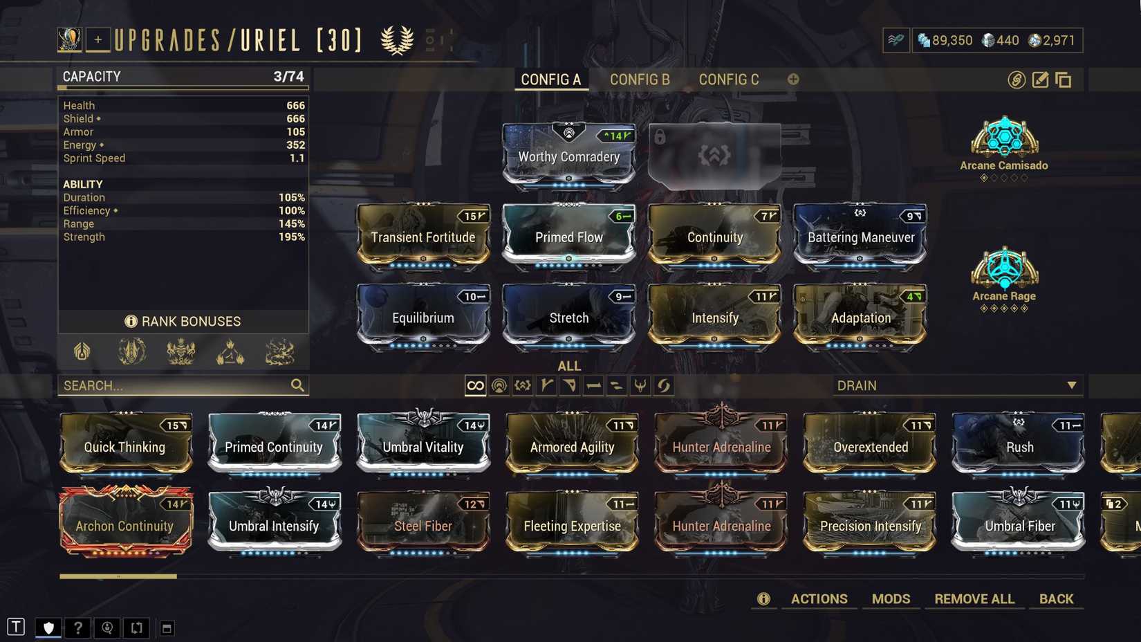Warframe Uriel mod setup