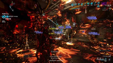 Warframe Uriel in combat