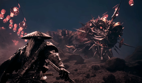 Phantom Blade Zero Protagonist Soul Facing a Chinese Ceremonial Dragon