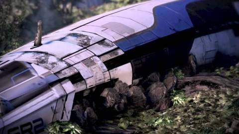 A crashed ship in Mass Effect 3
