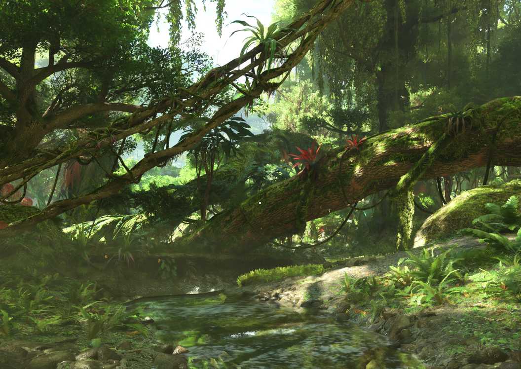 Hutan lebat di Avatar Frontiers of Pandora
