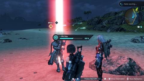 A mining point in Xenoblade Chronicles X Definitive Edition