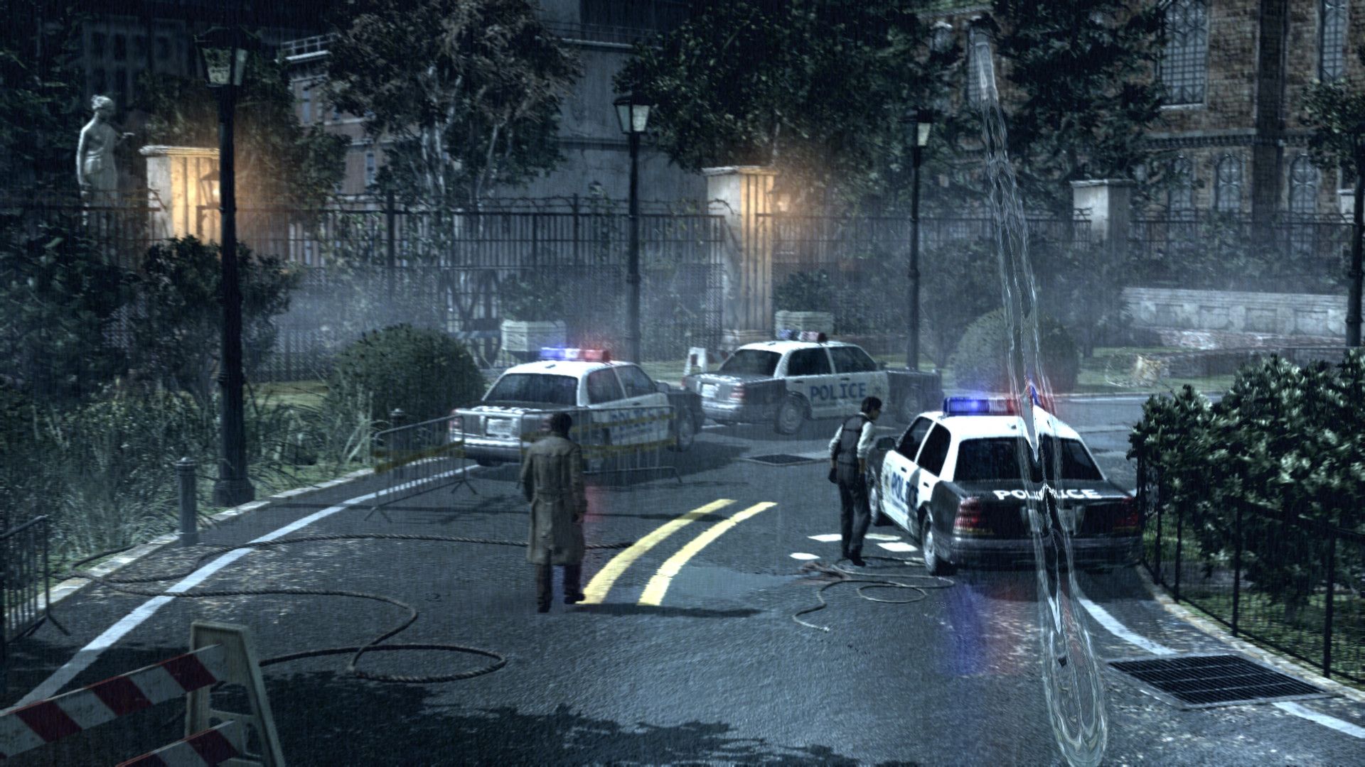 A police scene in The Evil Within (2014)