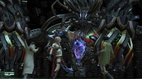 A scene featuring characters in Final Fantasy 13 (2010)