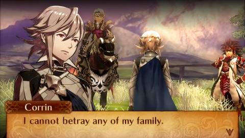 A scene featuring characters in Fire Emblem Fates