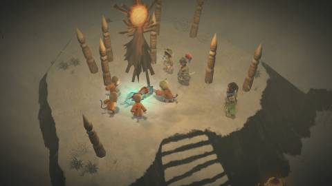 A scene featuring characters in I Am Setsuna