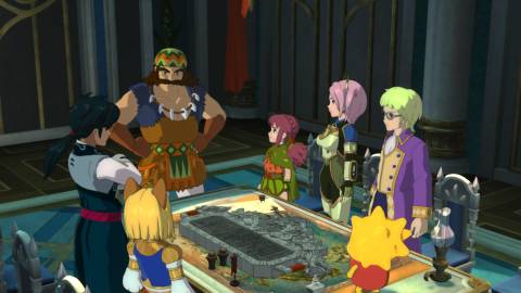 A scene featuring characters in Ni no Kuni 2 Revenant Kingdom (2018)