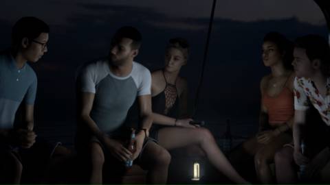 A scene featuring characters in The Dark Pictures Anthology Man Of Medan