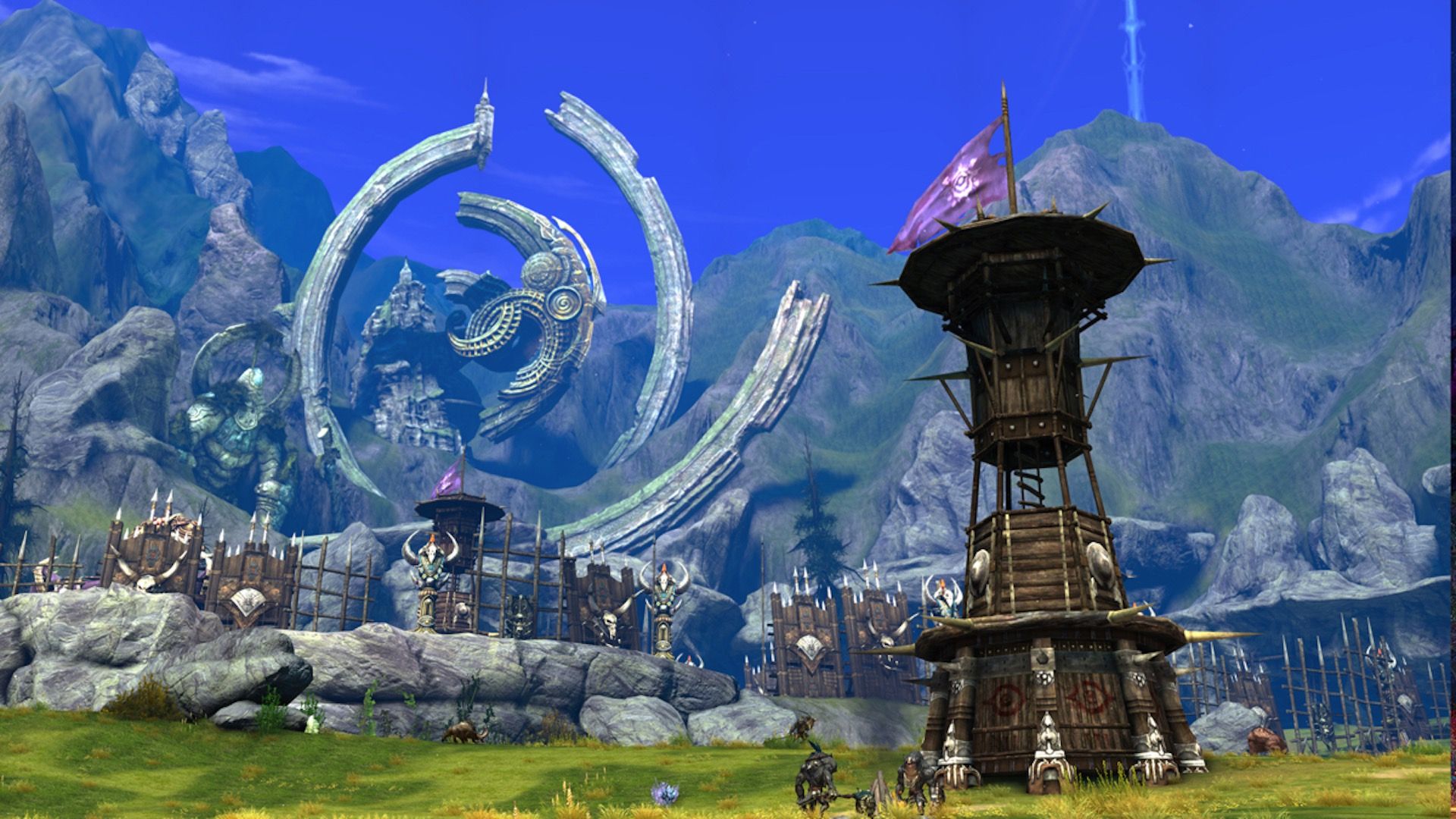 A town landscape in TERA