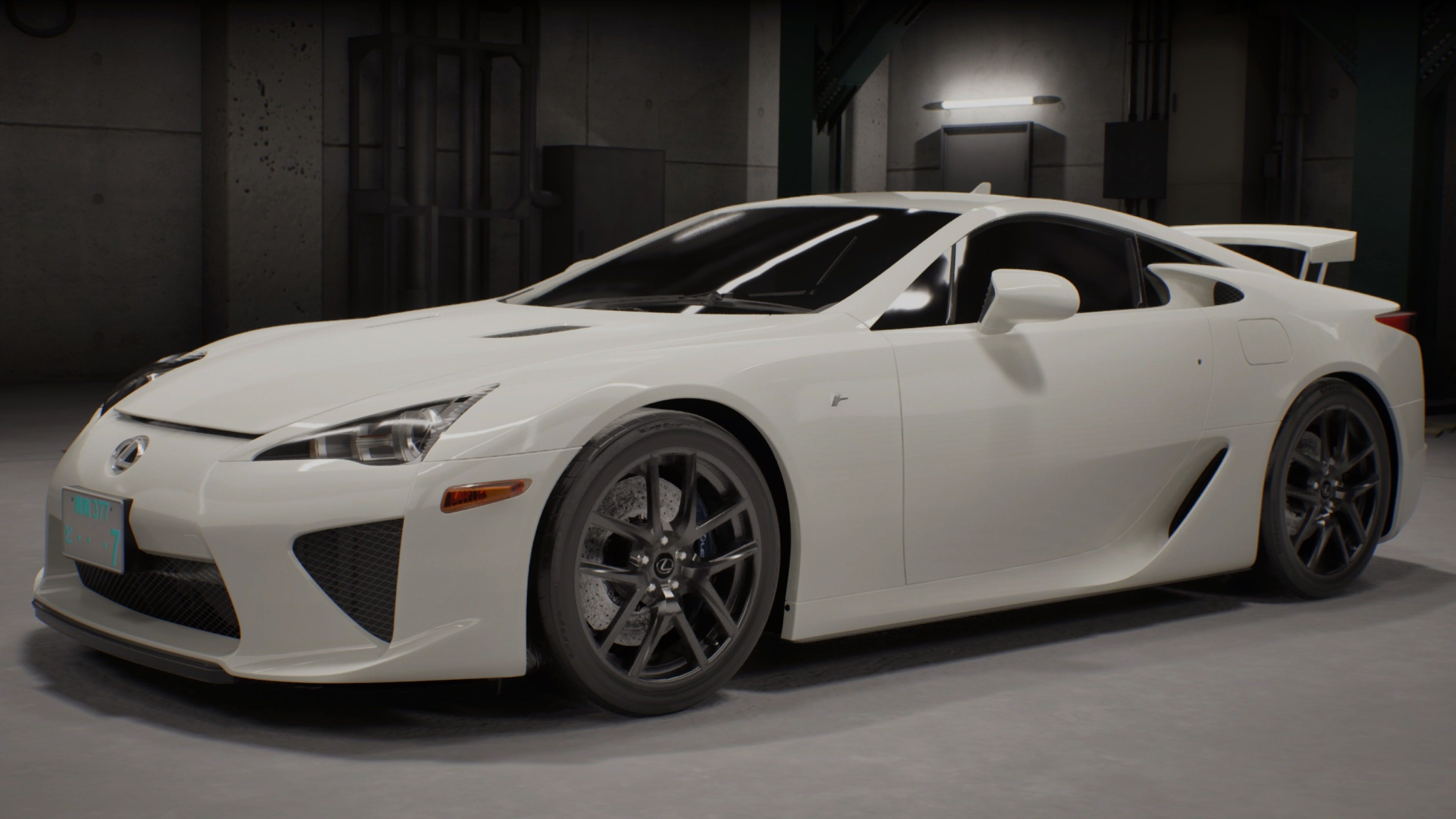 A white car in Tokyo Xtreme Racer