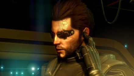 Adam on his comms in Deus Ex Human Revolution (2011)