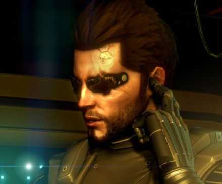 Adam on his comms in Deus Ex Human Revolution (2011)