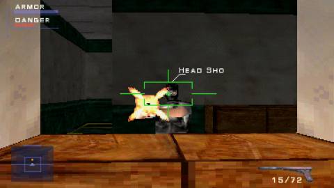 Aiming at a head in Syphon Filter