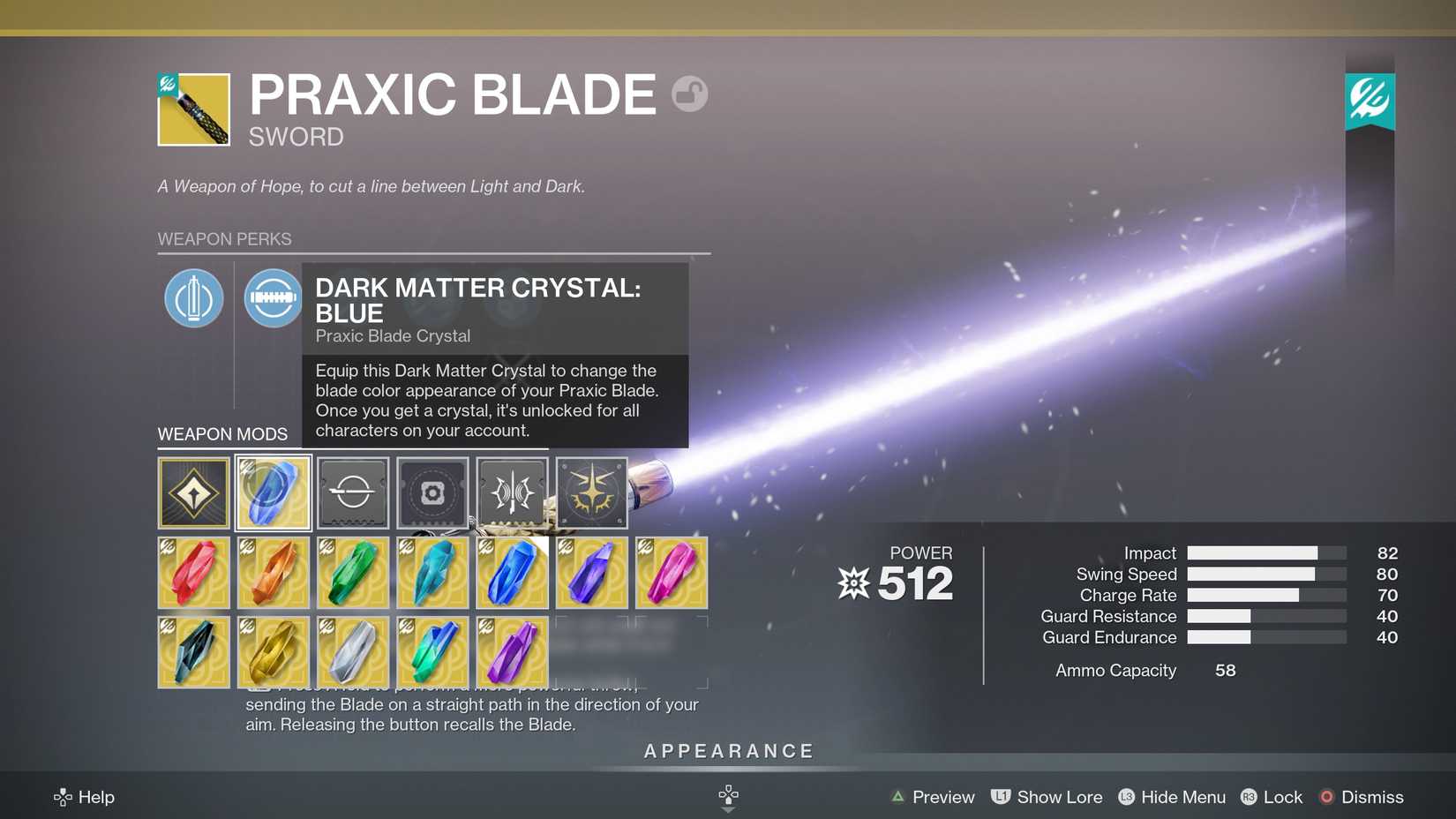 all kyber crystals for the praxcic blade