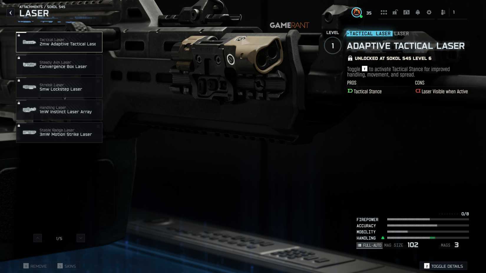 All Sokol 545 Lasers in Black Ops 7