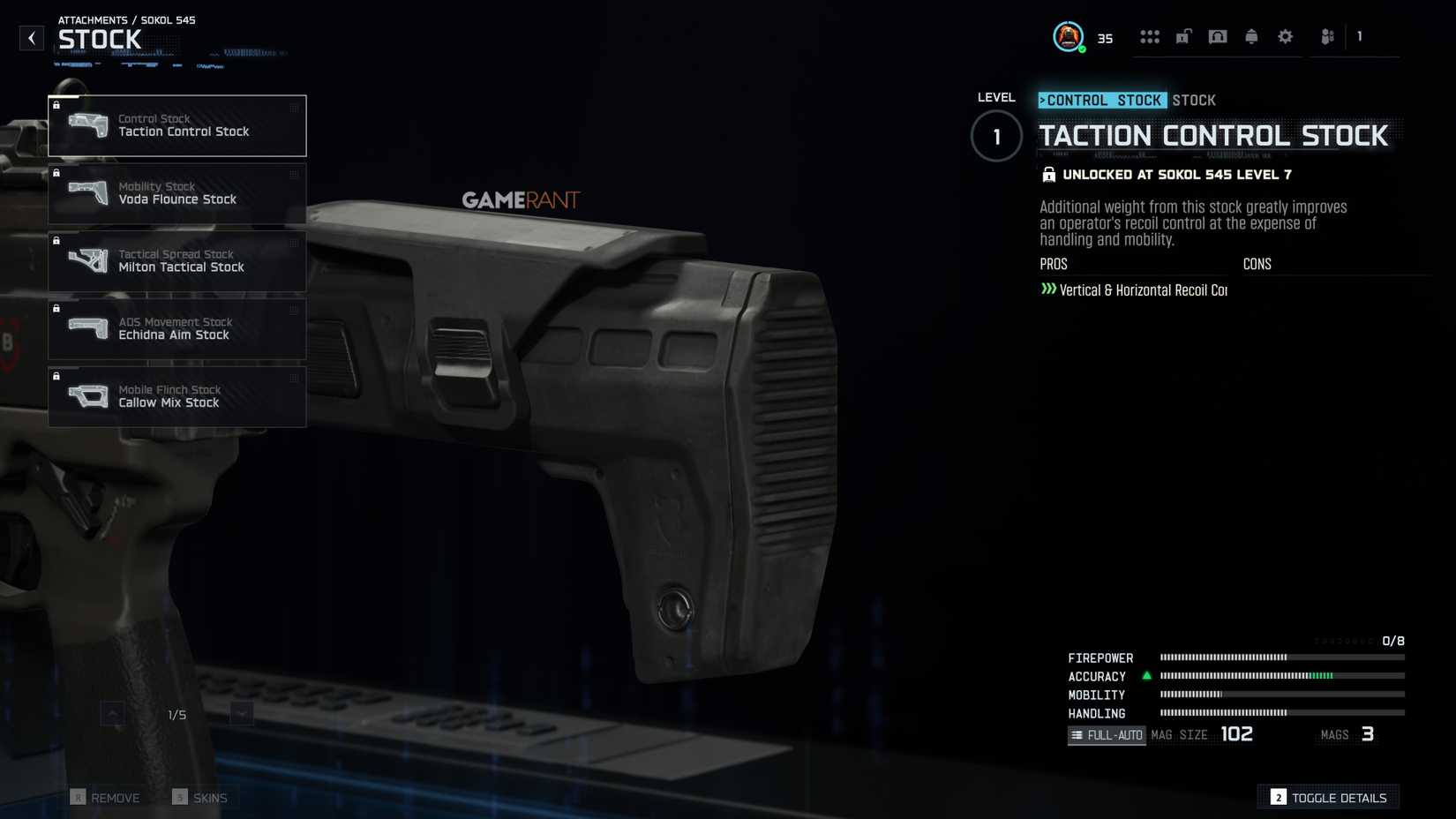 All Sokol 545 Stocks in Black Ops 7