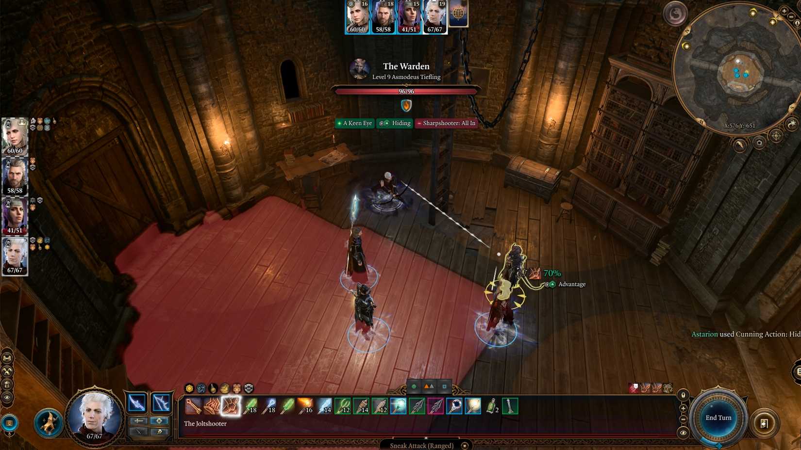 ambush warden inside her office in bg3