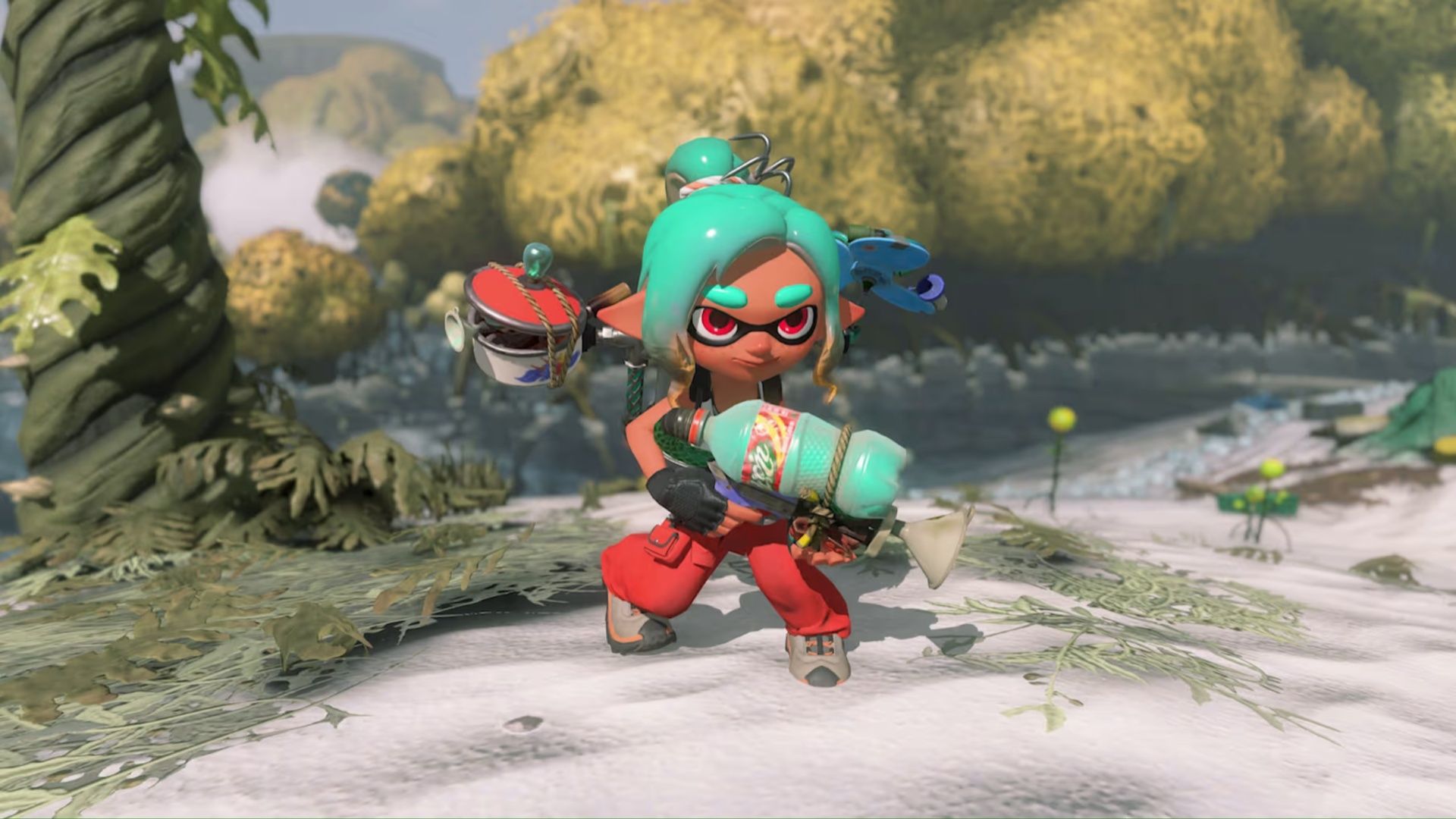 An inkling in Splatoon Raiders