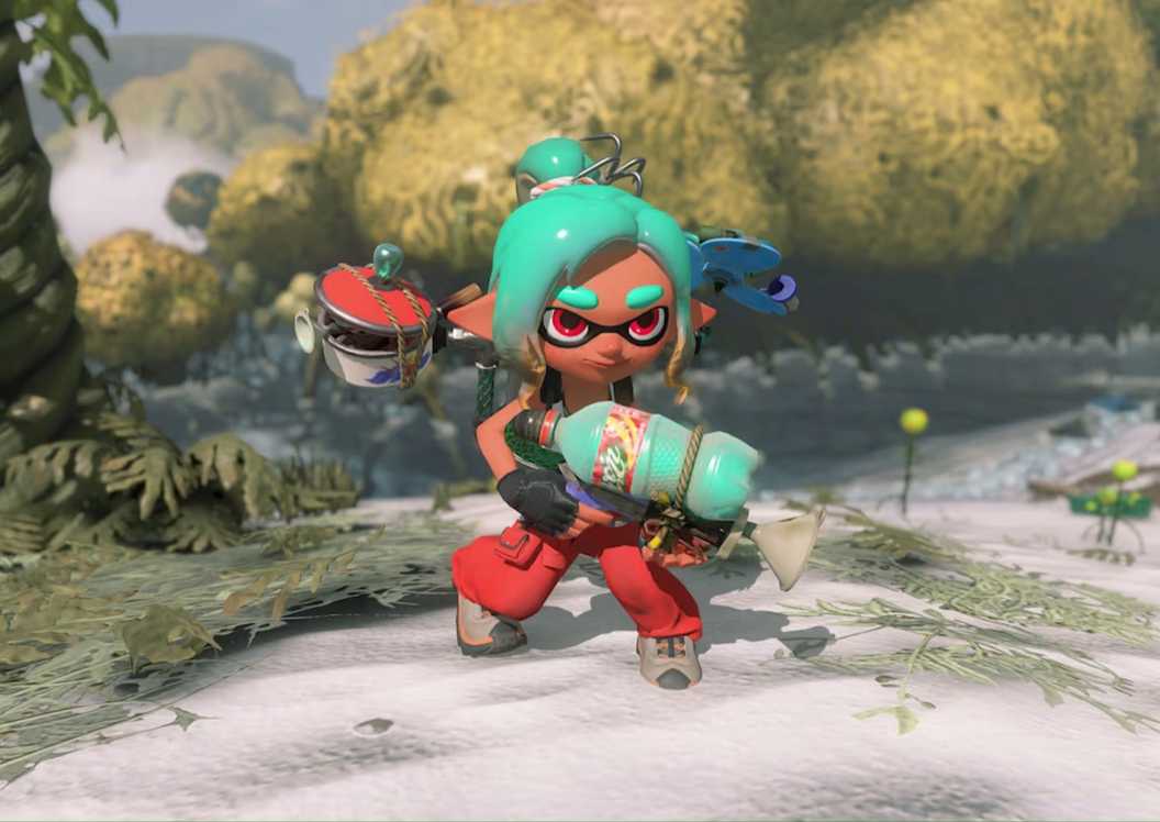 An inkling in Splatoon Raiders