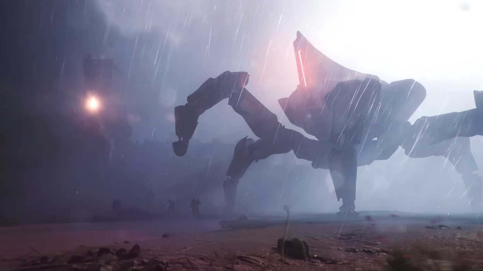 arc raiders players running from machine