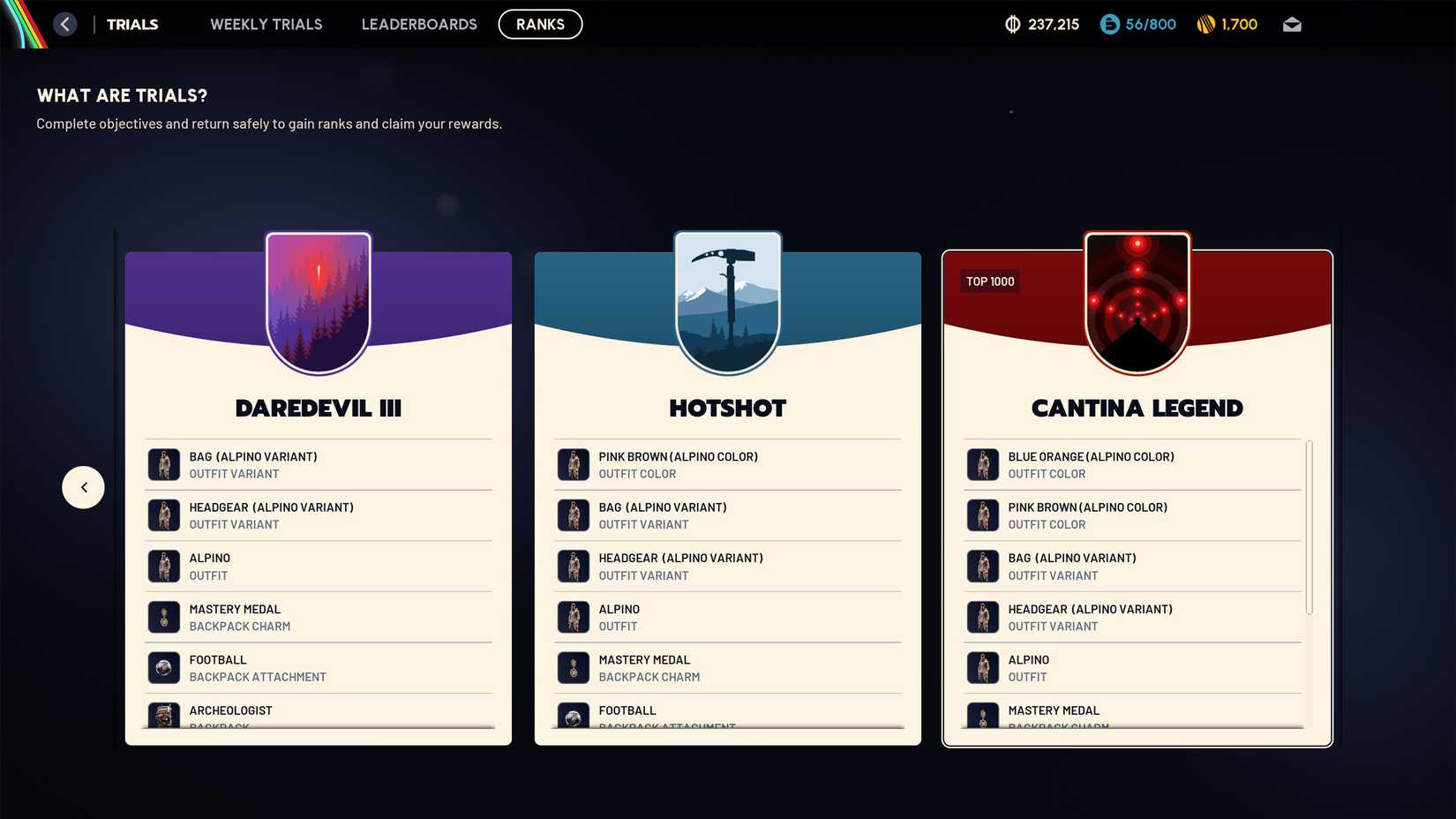 ARC Raiders Trials Season 2 Rewards