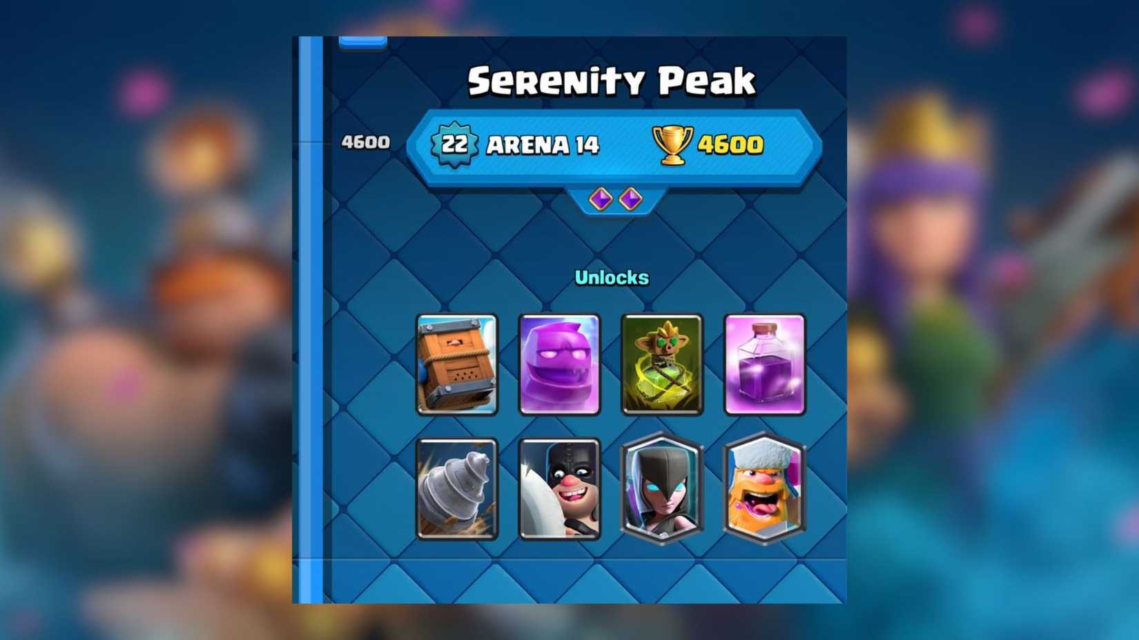 arena 14 cards clash royale