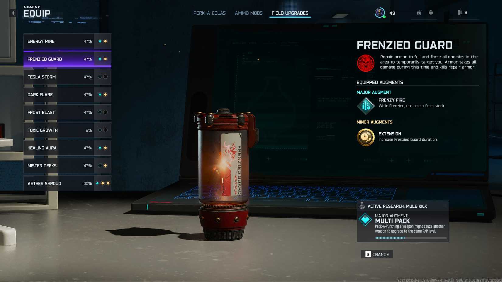 atualize o campo das estrelas do mal