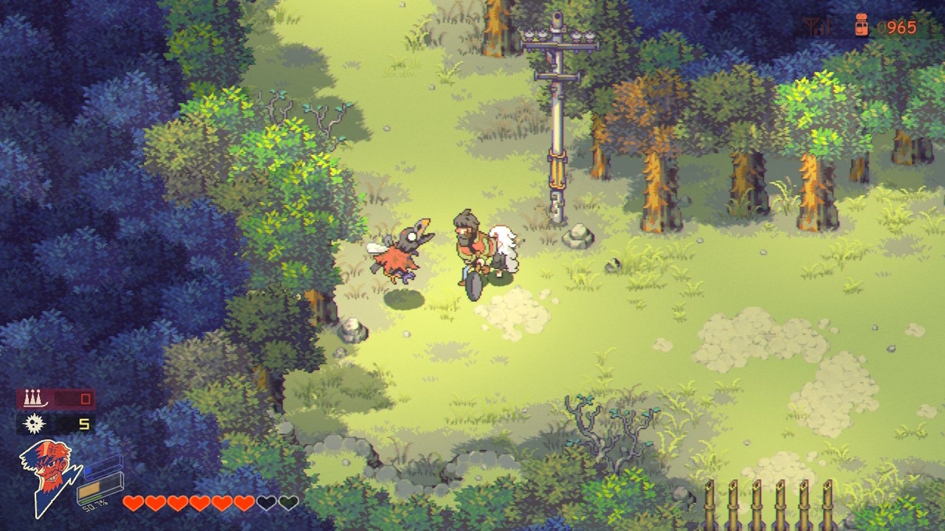 Attacking a crow in Eastward