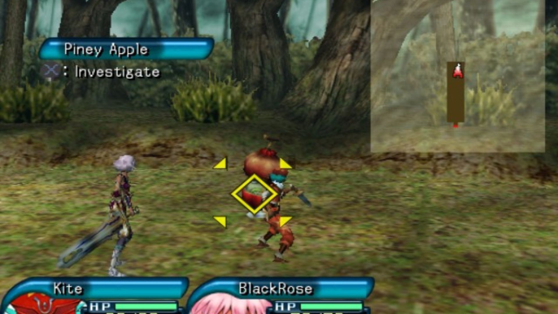 Attacking an enemy in Hack Infection (PS2)