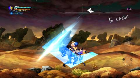 Attacking an enemy in Odin Sphere
