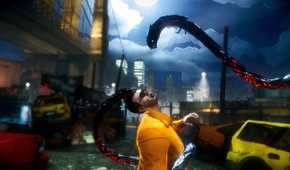 Attacking an enemy with tentacles in The Darkness 2 (2012)
