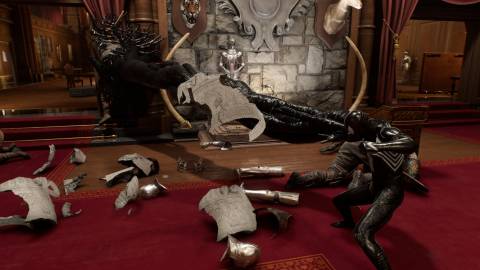 Attacking enemies as Peter in his venom suit in Marvels Spider-Man 2 (2023)