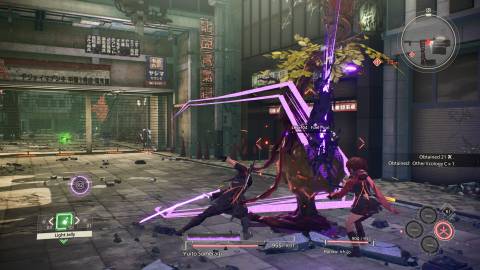 Attacking enemies as Yuito in Scarlet Nexus