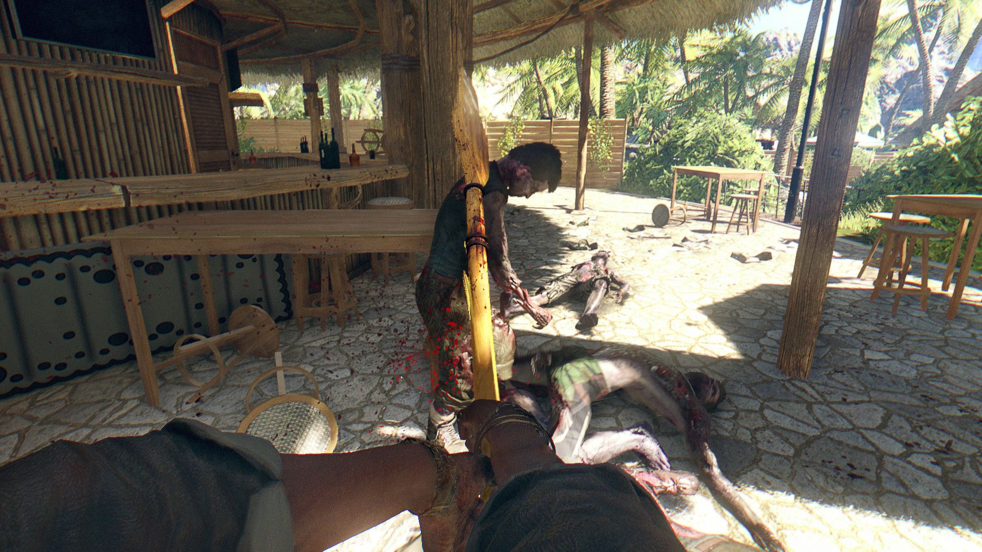 Attacking enemies in Dead Island (2011)