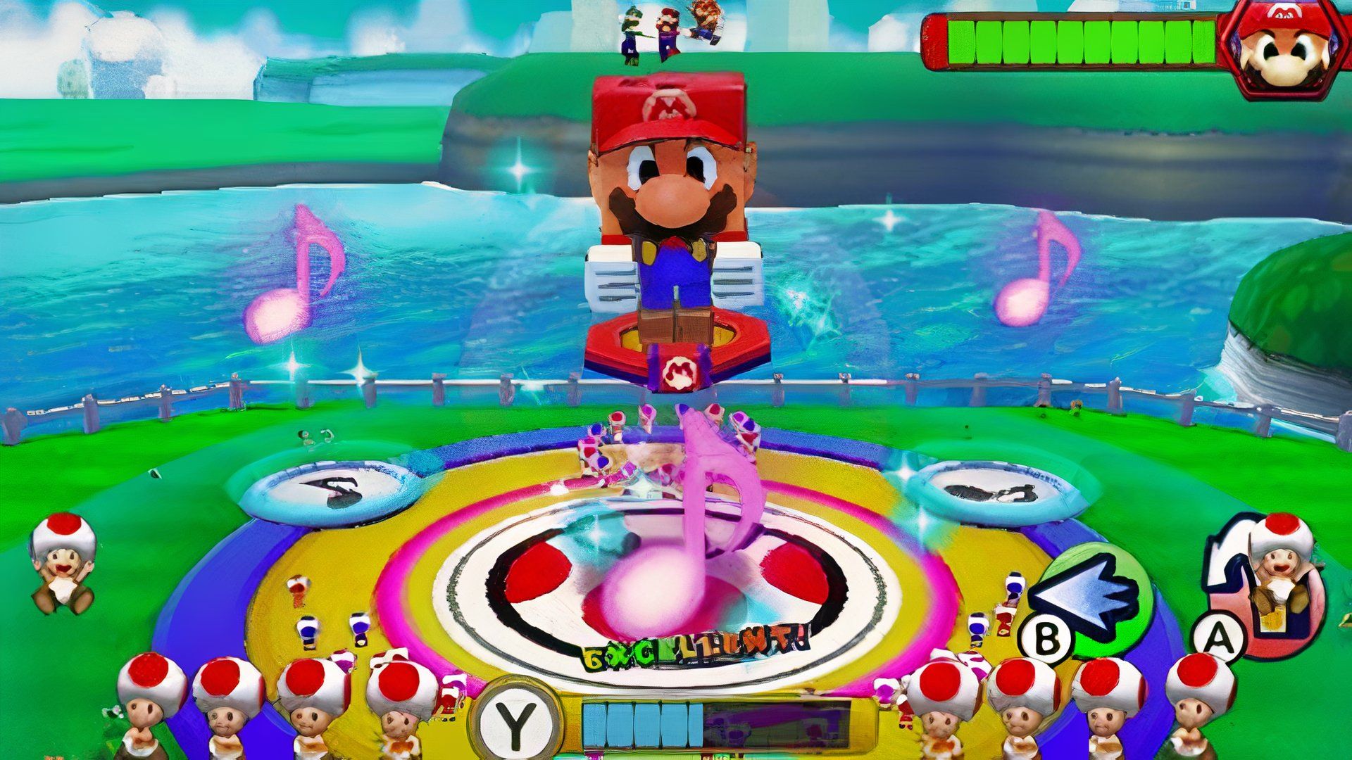 Attacking enemies in Mario & Luigi Paper Jam