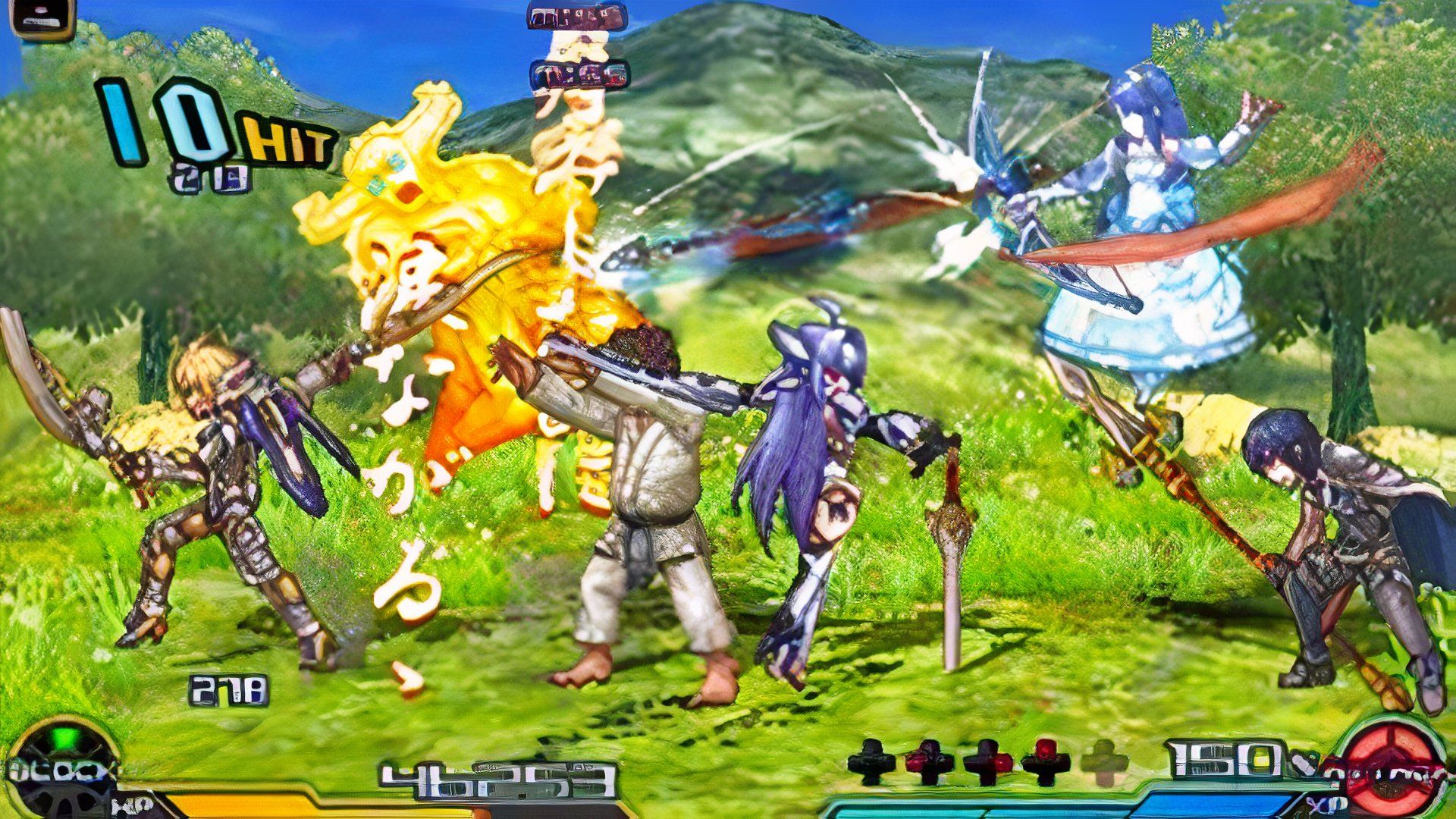 Attacking enemies in Project X Zone 2