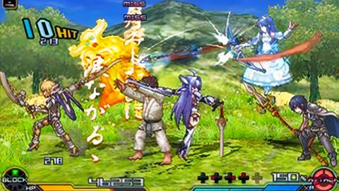 Attacking enemies in Project X Zone 2