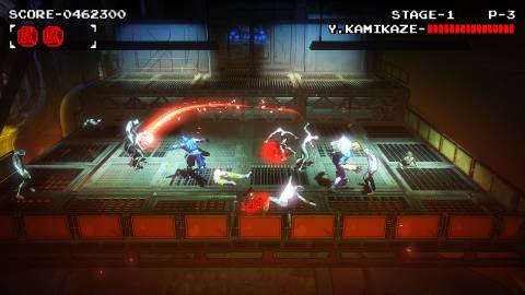 Attacking zombies in Yaiba Ninja Gaiden Z