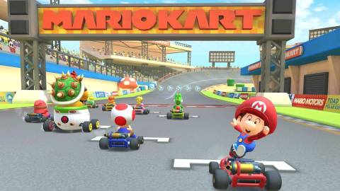 Baby Mario in Mario Kart Tour.