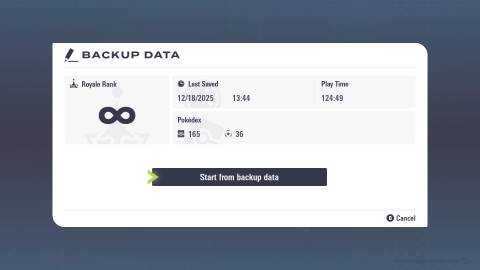 back up save load pokemon legends za mega dimension