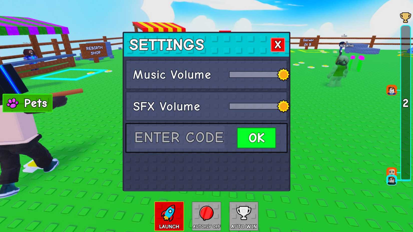 Balloon Boy - the codes tab