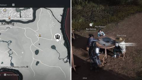 bao dating madiao card location where winds meet