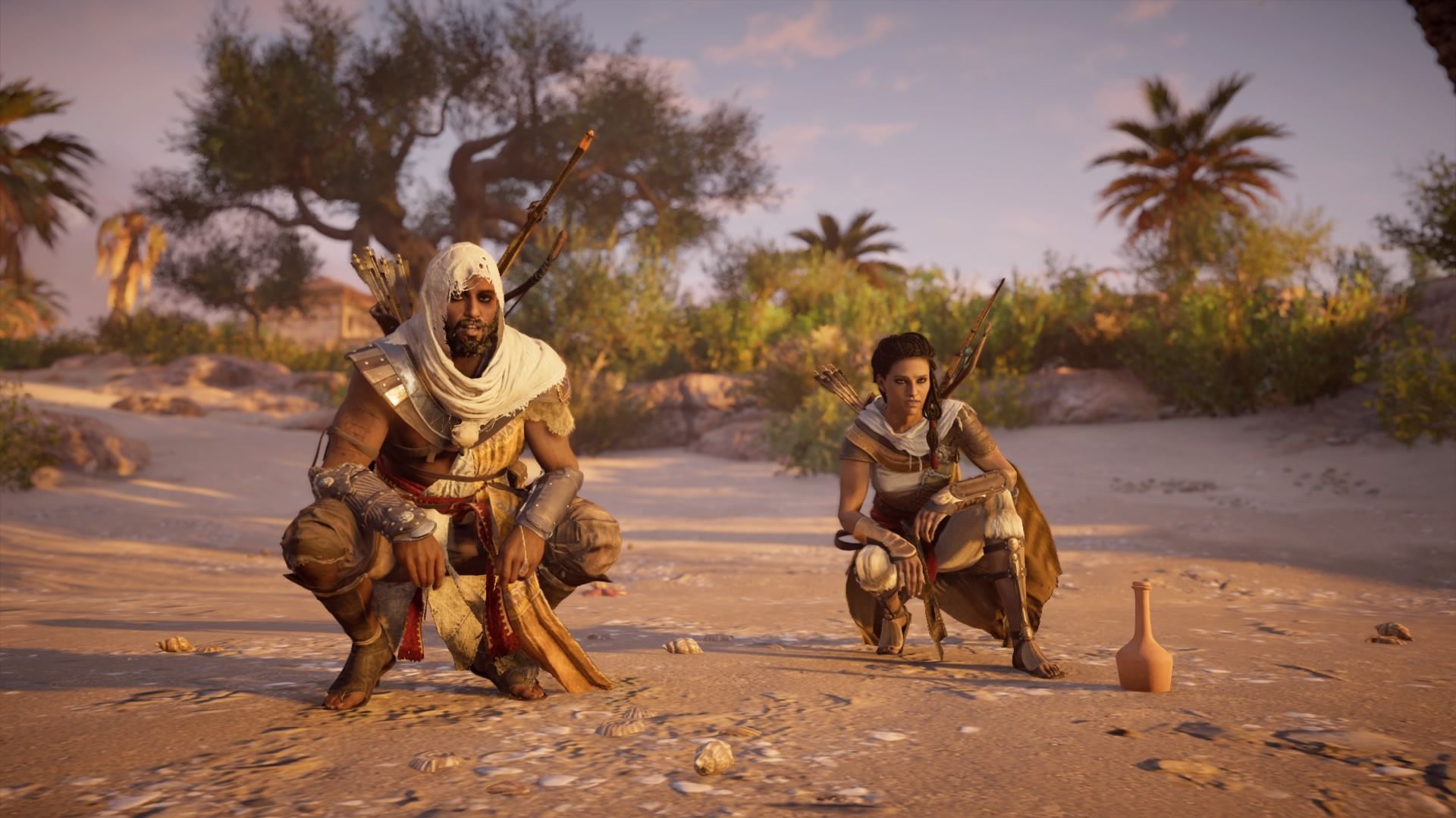 Bayek and Aya in Assassin’s Creed Origins