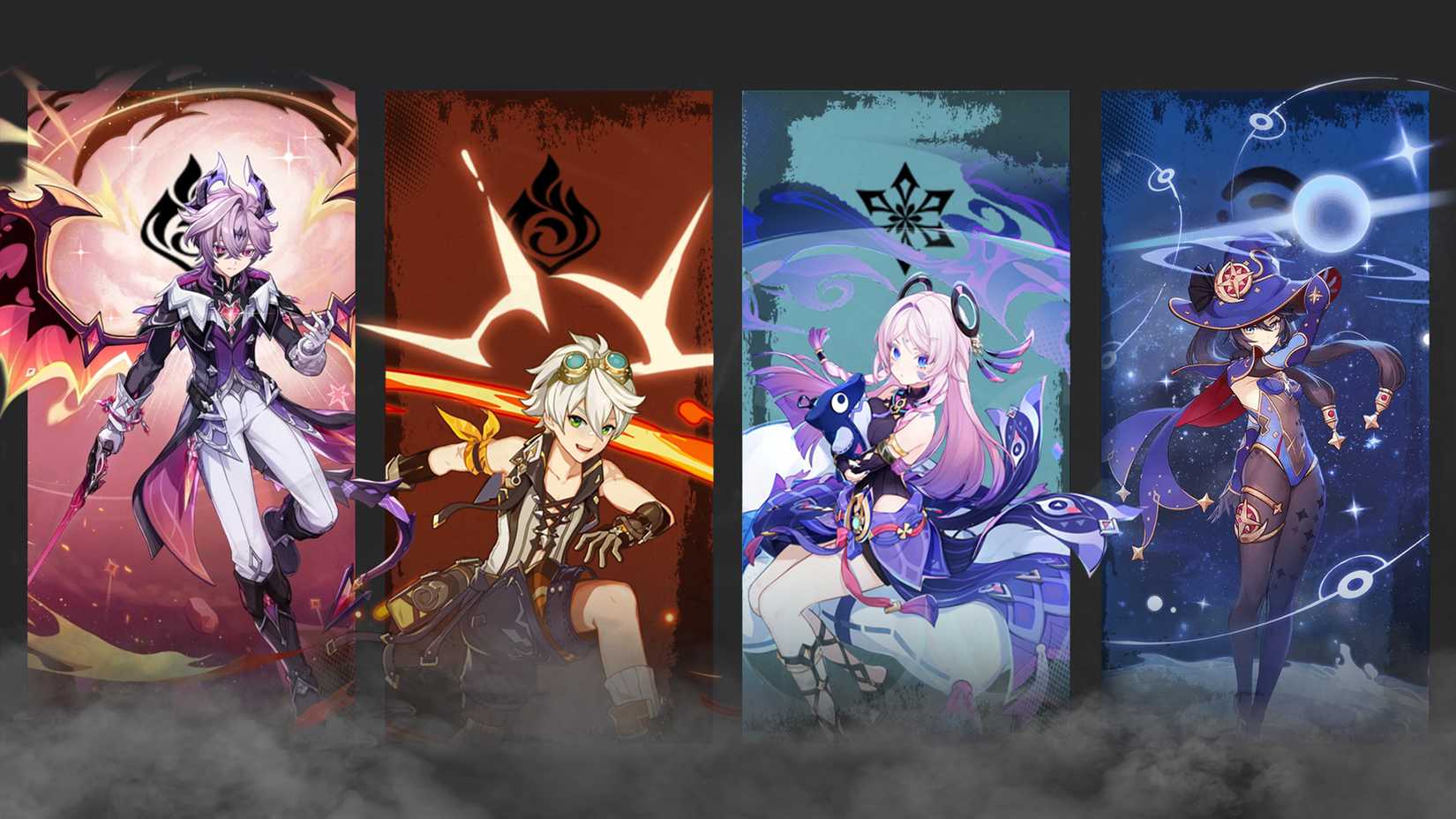 Bennett-Citlali-Mona-and Durin Team Composition In Genshin Impact