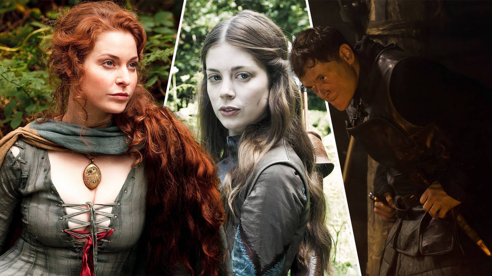 best game of thrones characters not in boooks - myranda, ros, and karl tanner