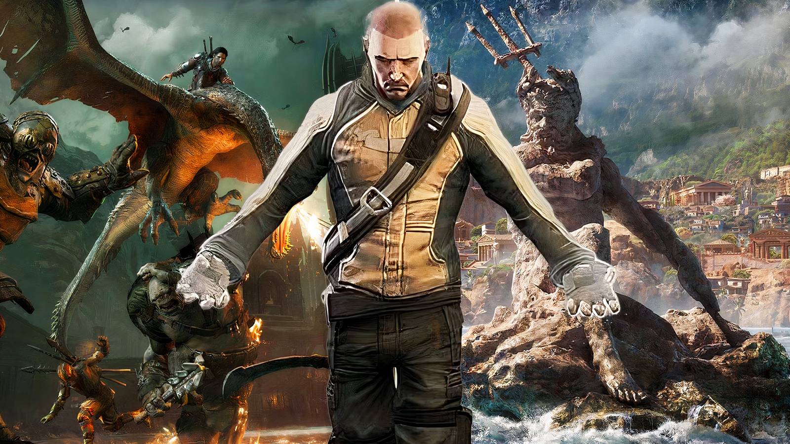 best open-world games for feeling like a god - infamous, shadow of mordor, and ac odyssey